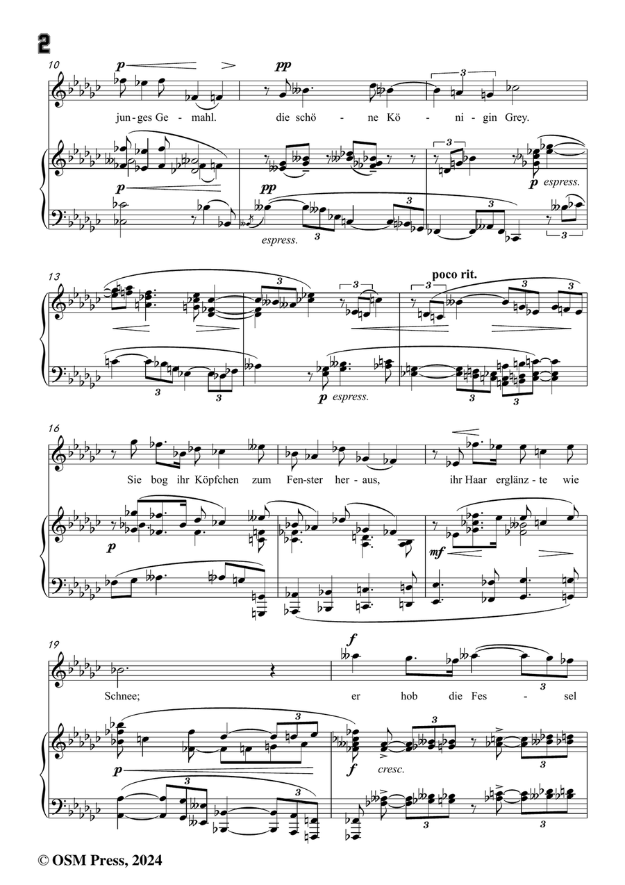 Schoenberg-Jane Grey,in e flat minor Piano, Vocal scores gallery preview page 4