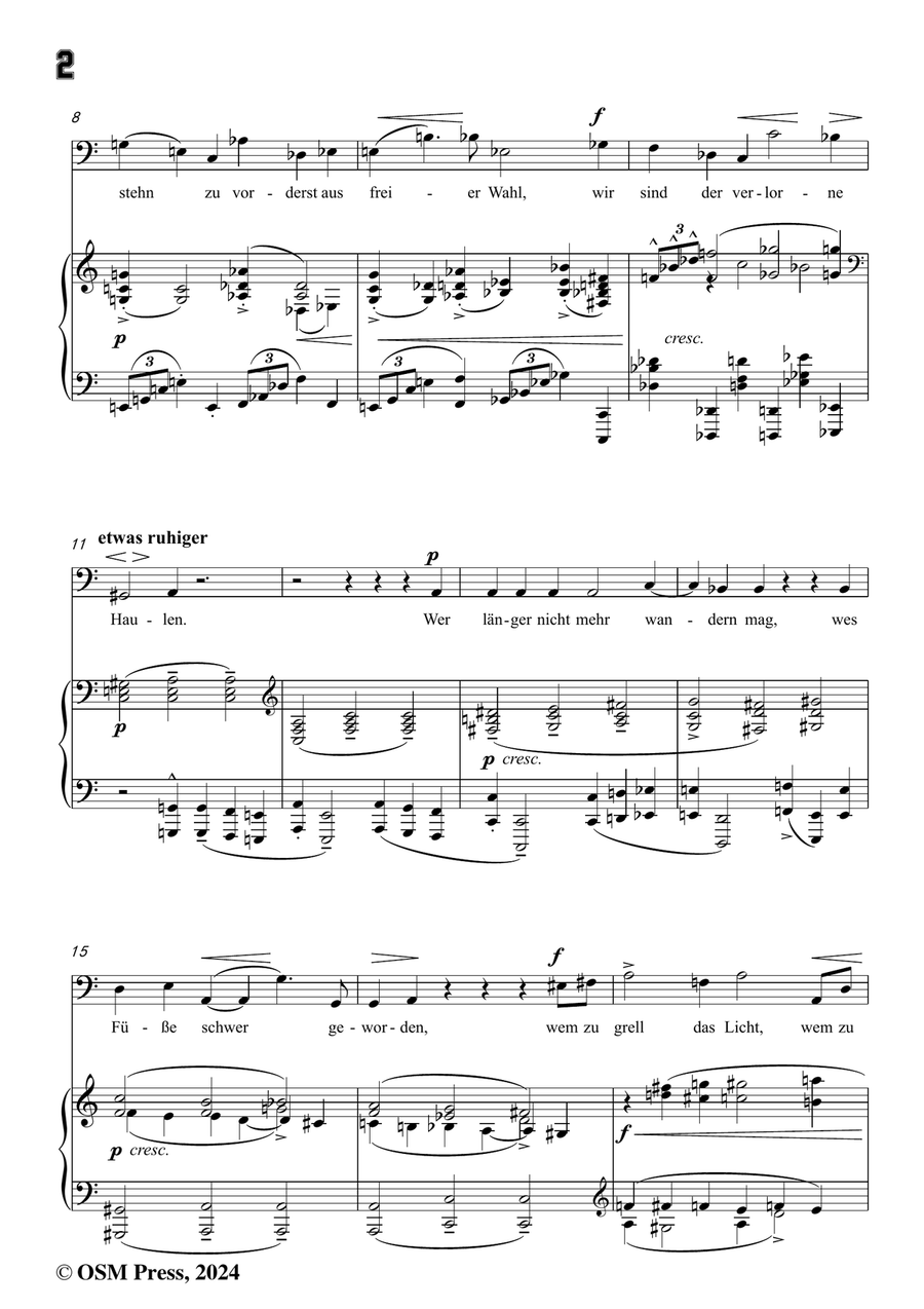 Schoenberg-Der verlorene Haufen,in a minor Piano, Vocal scores gallery preview page 4