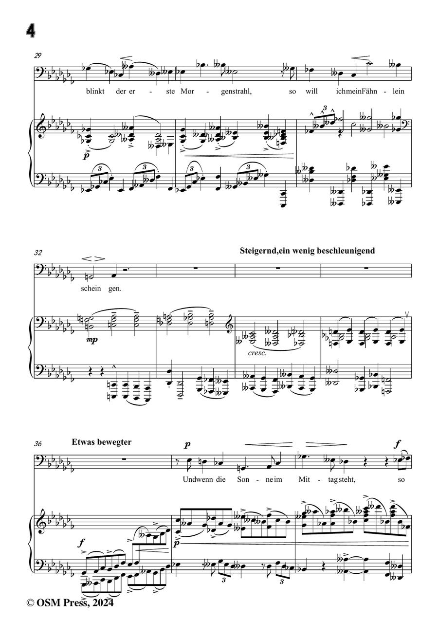 Schoenberg-Der verlorene Haufen,in a flat minor Piano, Vocal scores gallery preview page 6