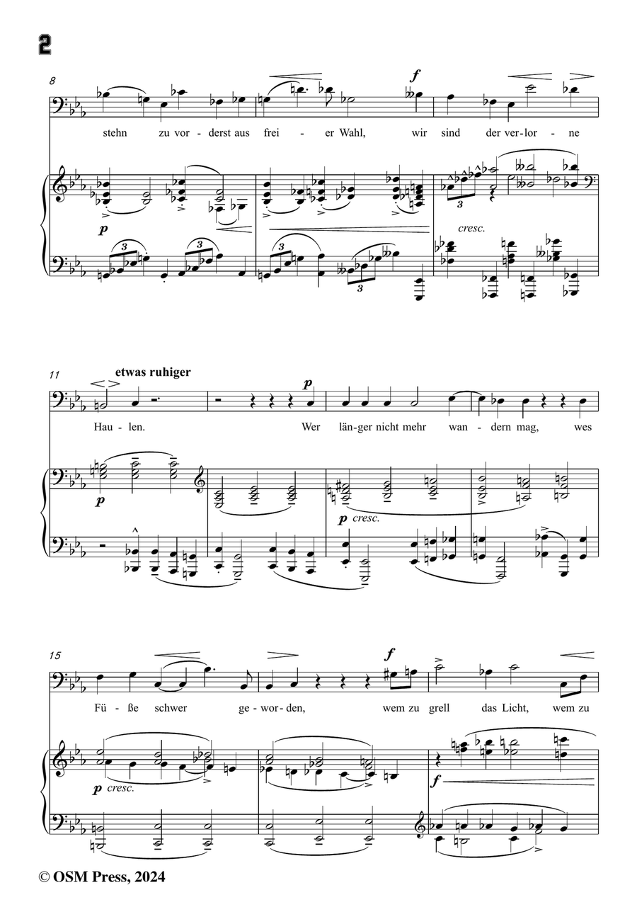 Schoenberg-Der verlorene Haufen,in c minor Piano, Vocal scores gallery preview page 4