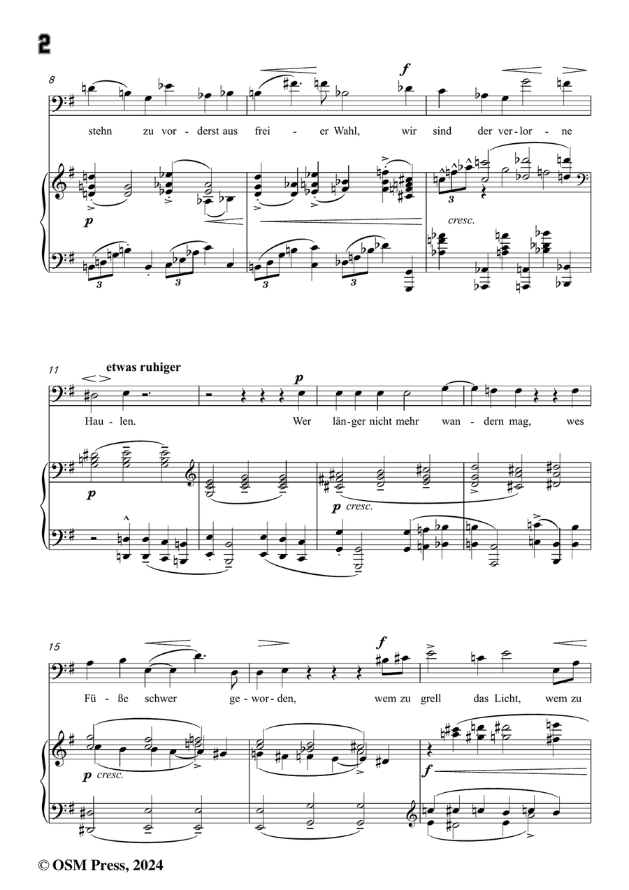 Schoenberg-Der verlorene Haufen,in e minor Piano, Vocal scores gallery preview page 4