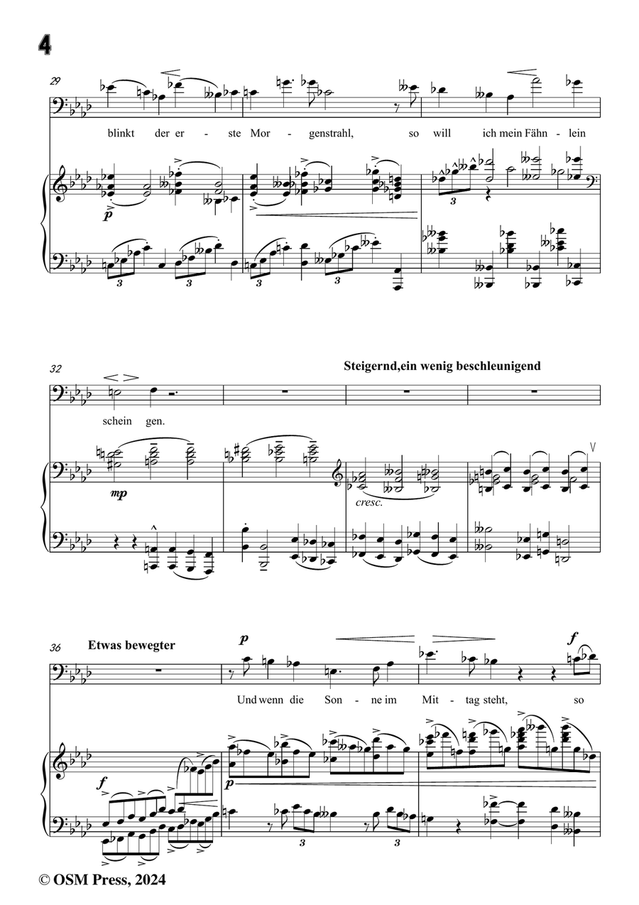 Schoenberg-Der verlorene Haufen,in f minor Piano, Vocal scores gallery preview page 6