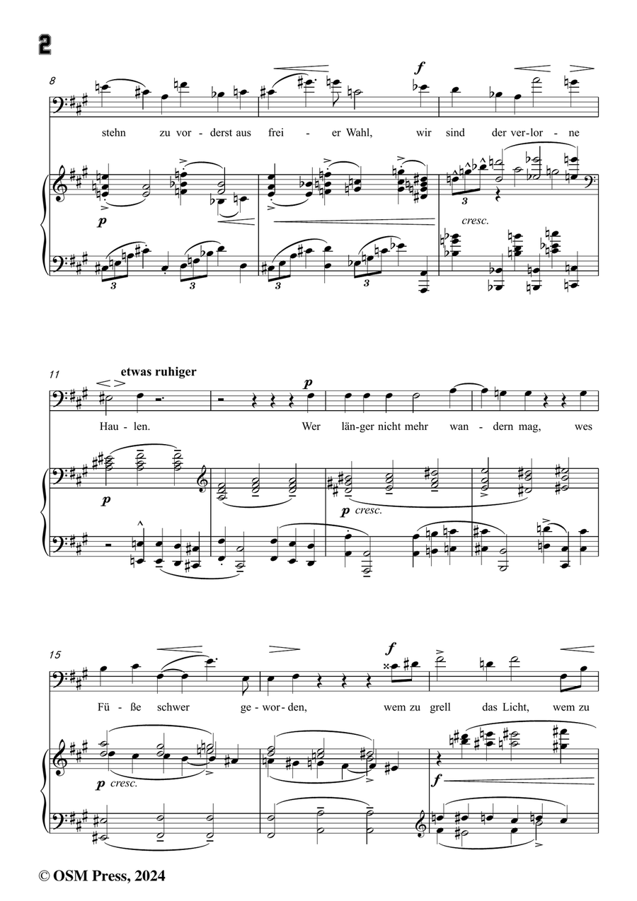Schoenberg-Der verlorene Haufen,in f sharp minor Piano, Vocal scores gallery preview page 4