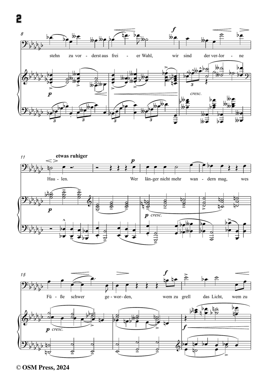 Schoenberg-Der verlorene Haufen,in e flat minor Piano, Vocal scores gallery preview page 4