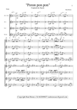 Poron pon pon - SAX QUARTET - AATB SATB