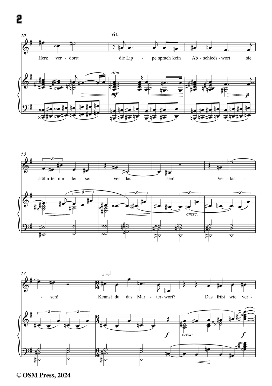 Schoenberg-Verlassen,in e minor Piano, Vocal scores gallery preview page 4