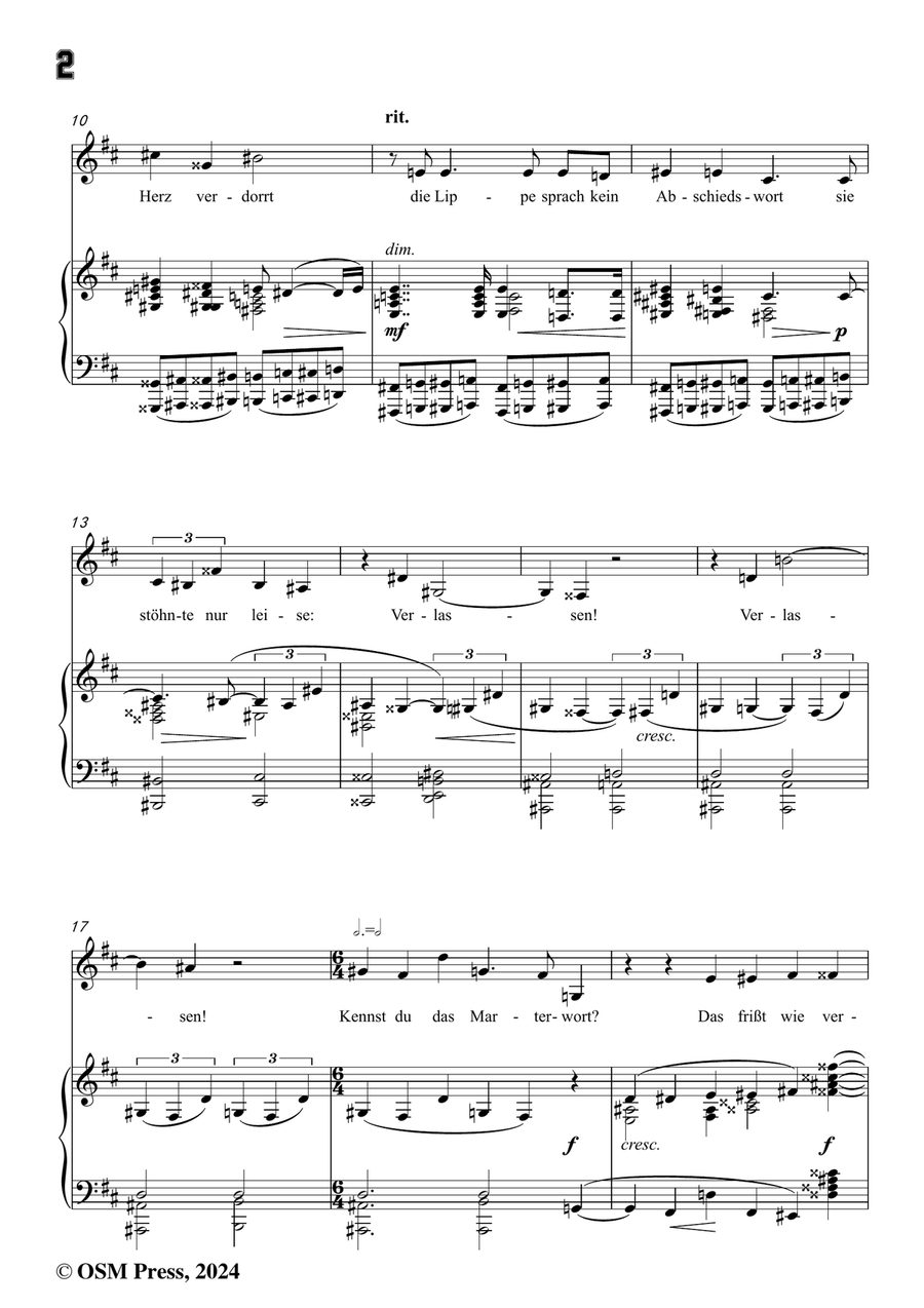 Schoenberg-Verlassen,in b minor Piano, Vocal scores gallery preview page 4