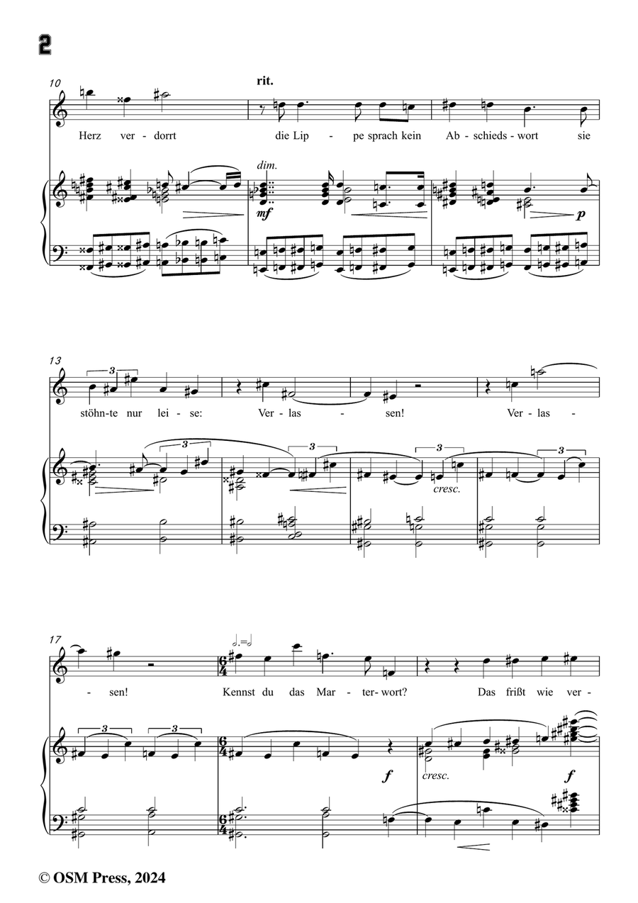 Schoenberg-Verlassen,in a minor Piano, Vocal scores gallery preview page 4