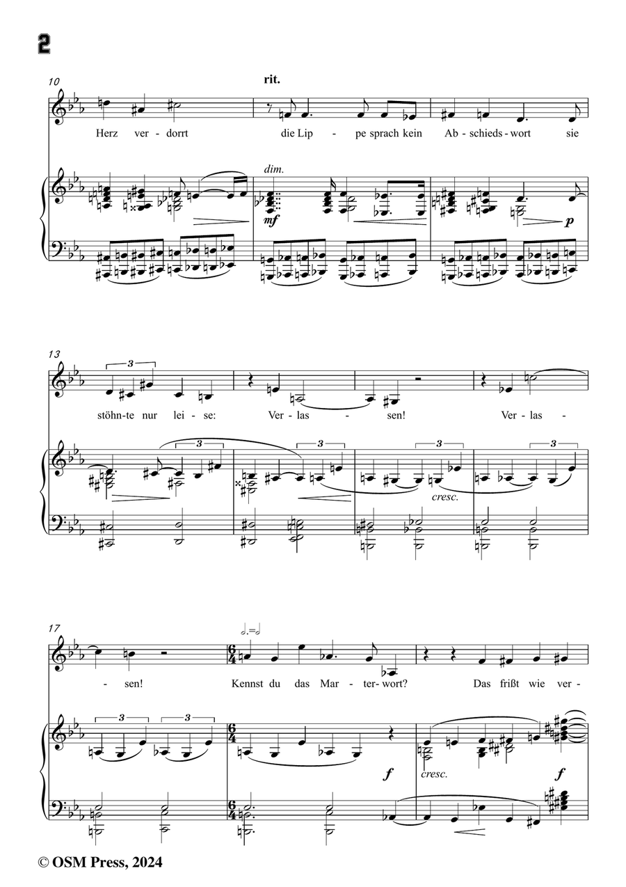 Schoenberg-Verlassen,in c minor Piano, Vocal scores gallery preview page 4
