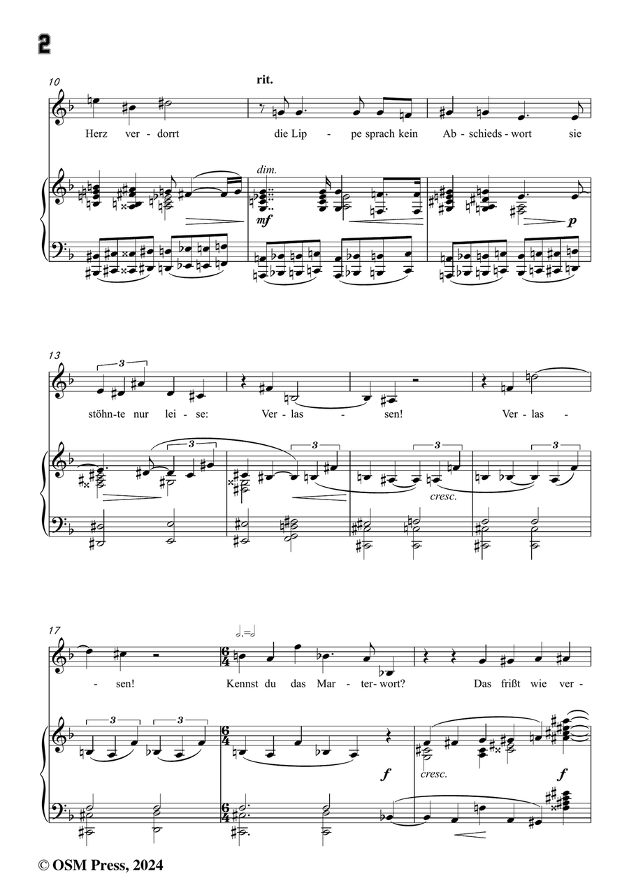 Schoenberg-Verlassen,in d minor Piano, Vocal scores gallery preview page 4