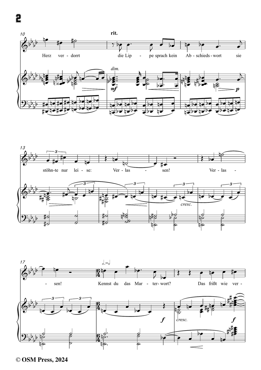Schoenberg-Verlassen,in f minor Piano, Vocal scores gallery preview page 4