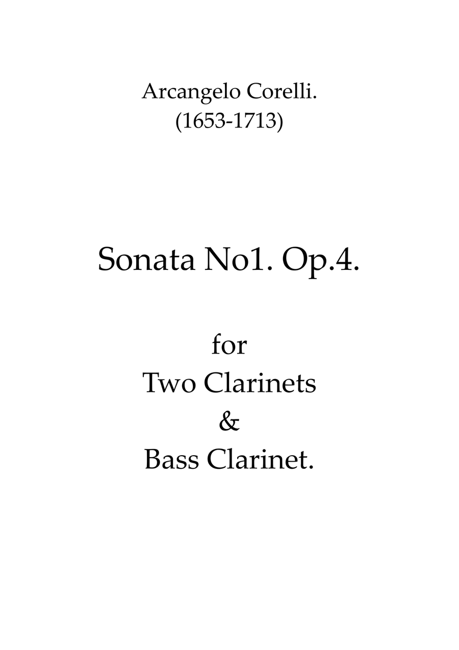Sonata No.1 Op.4 Sonata No.1 Op.4 Woodwind Trio scores gallery preview page 1