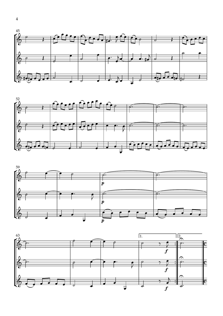 Sonata No.1 Op.4 Sonata No.1 Op.4 Woodwind Trio scores gallery preview page 4