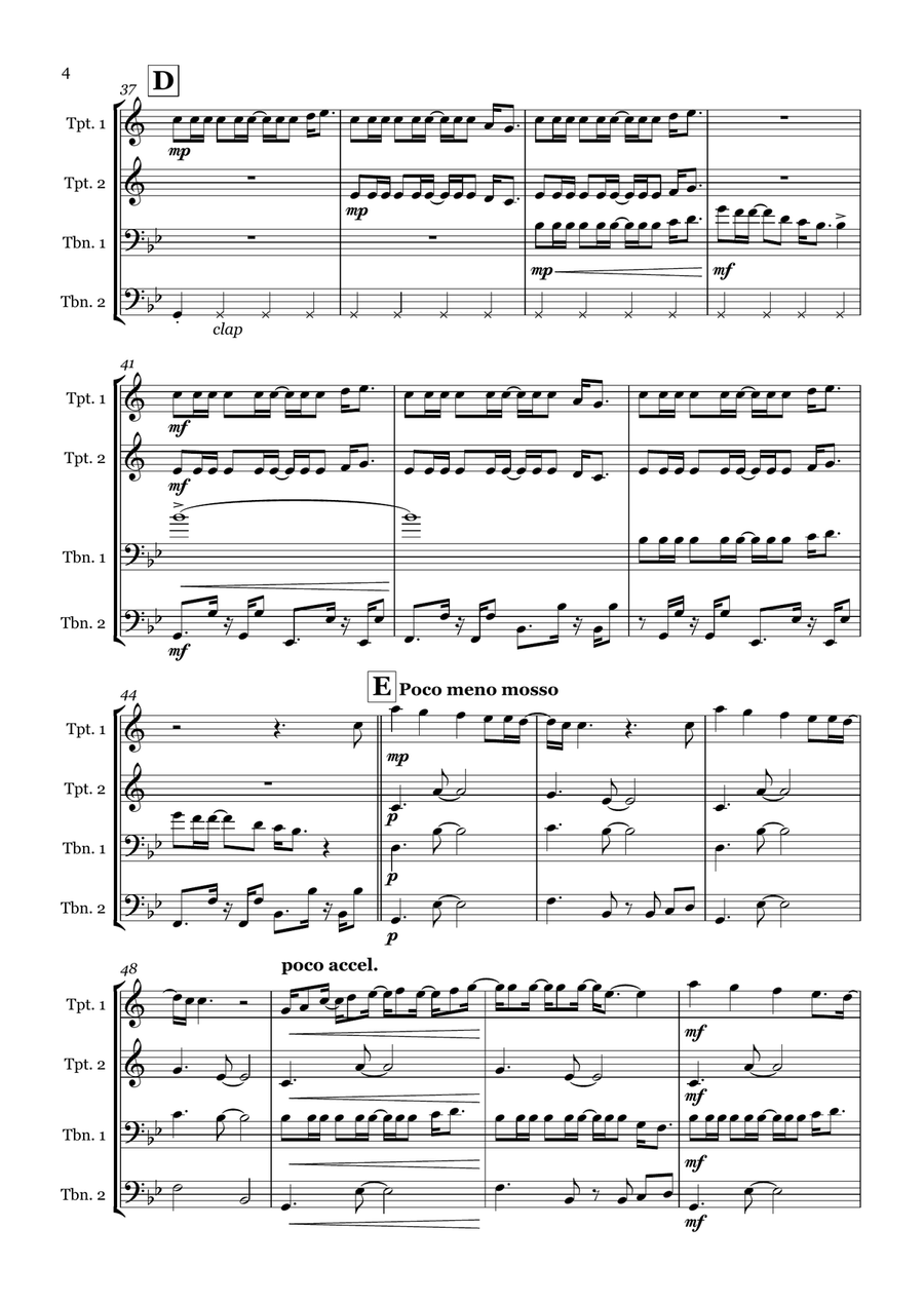 Dynamite Dynamite Brass Quartet scores gallery preview page 4