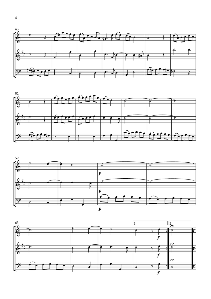 Sonata No.1 Op.4 Sonata No.1 Op.4 Woodwind Trio scores gallery preview page 4