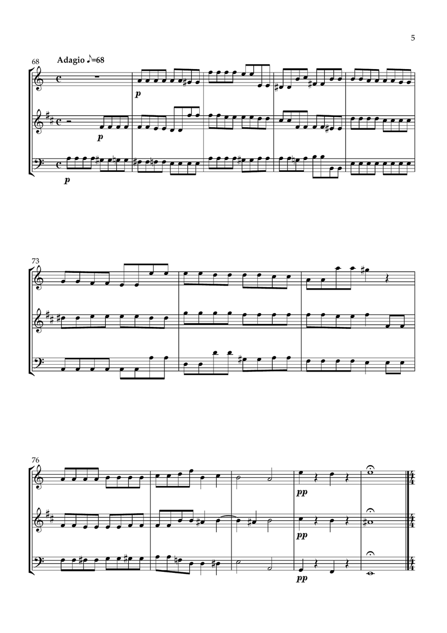 Sonata No.1 Op.4 Sonata No.1 Op.4 Woodwind Trio scores gallery preview page 5