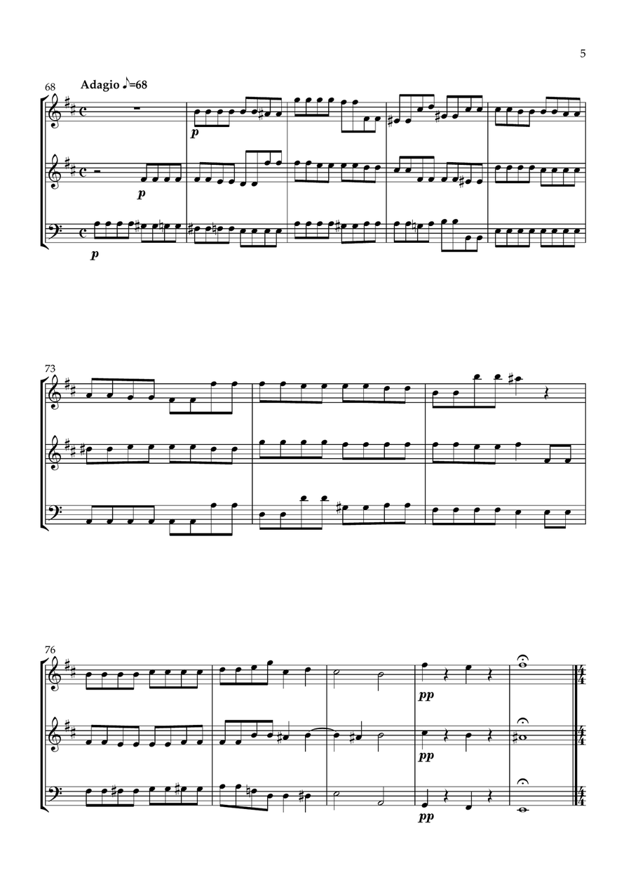 Sonata No.1 Op.4 Sonata No.1 Op.4 Woodwind Trio scores gallery preview page 5