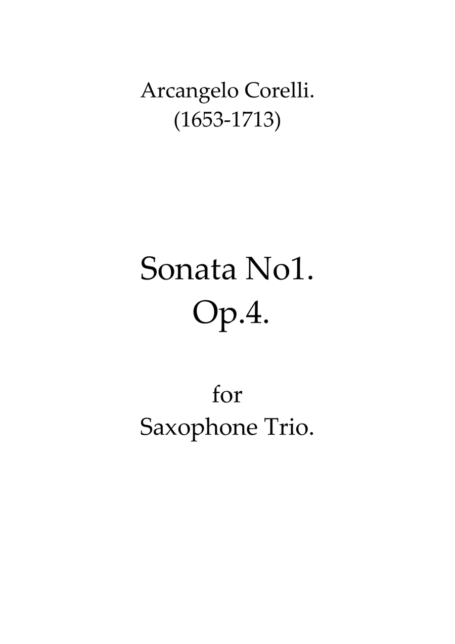 Sonata No.1 Op.4 Sonata No.1 Op.4 Woodwind Trio scores gallery preview page 1