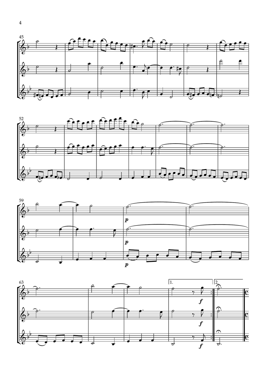 Sonata No.1 Op.4 Sonata No.1 Op.4 Woodwind Trio scores gallery preview page 4