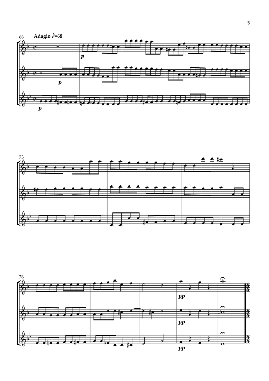 Sonata No.1 Op.4 Sonata No.1 Op.4 Woodwind Trio scores gallery preview page 5
