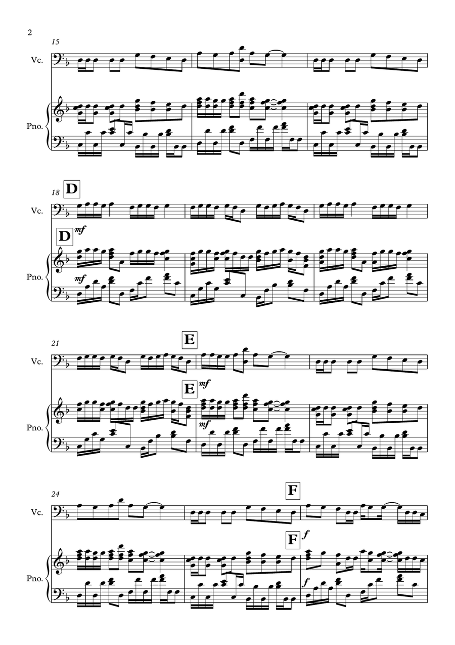 Old Town Road (Remix) Old Town Road (Remix) Piano scores gallery preview page 2