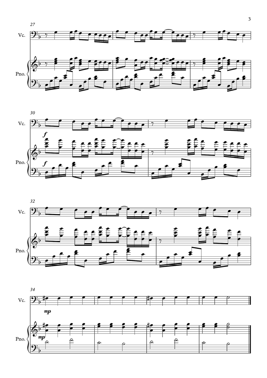 Old Town Road (Remix) Old Town Road (Remix) Piano scores gallery preview page 3
