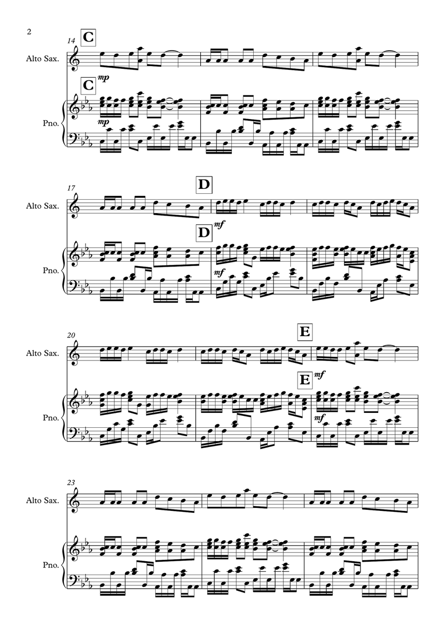Old Town Road (Remix) Old Town Road (Remix) Alto Saxophone scores gallery preview page 2