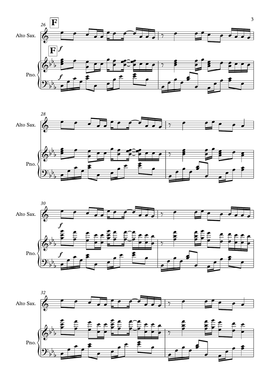 Old Town Road (Remix) Old Town Road (Remix) Alto Saxophone scores gallery preview page 3