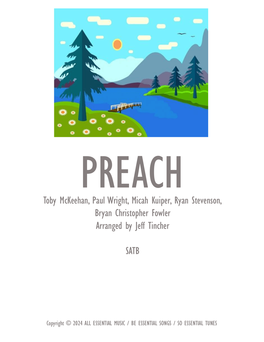 Preach 4-Part scores gallery preview page 1