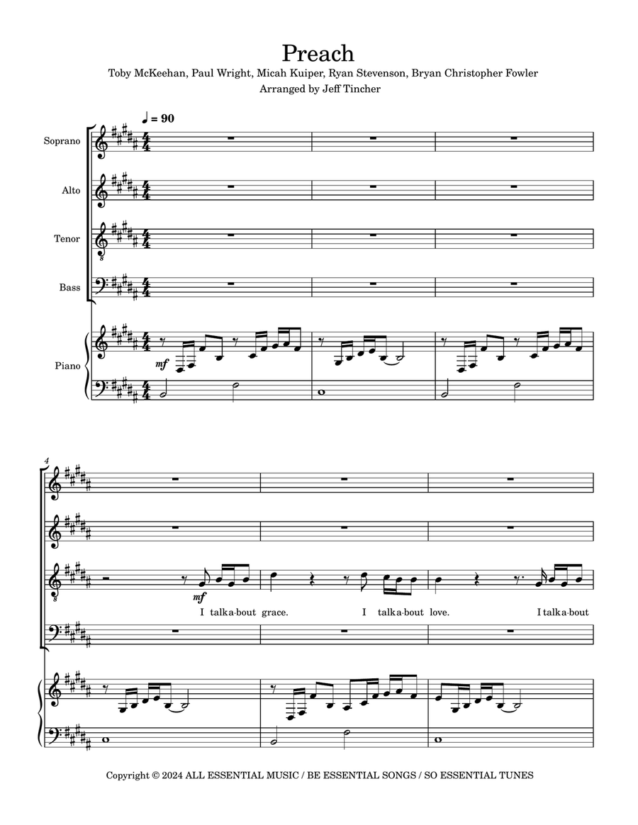 Preach 4-Part scores gallery preview page 2