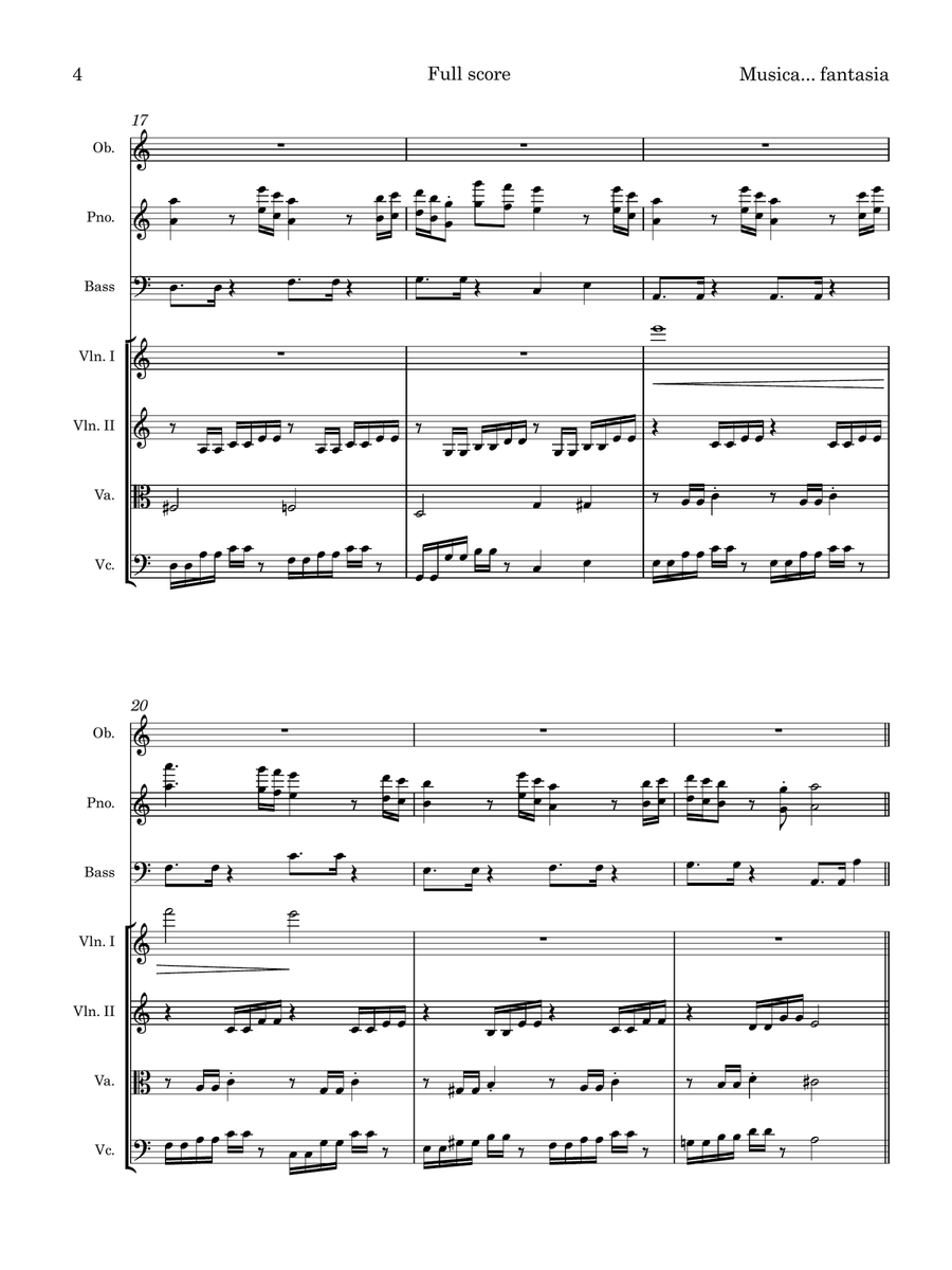 Musica... Fantasia Musica... Fantasia Large Ensemble scores gallery preview page 4