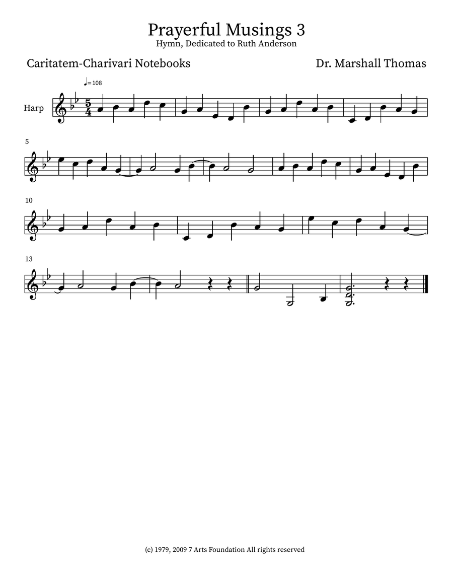 Prayerful Musings 3 Prayerful Musings 3 Small Ensemble scores gallery preview page 3
