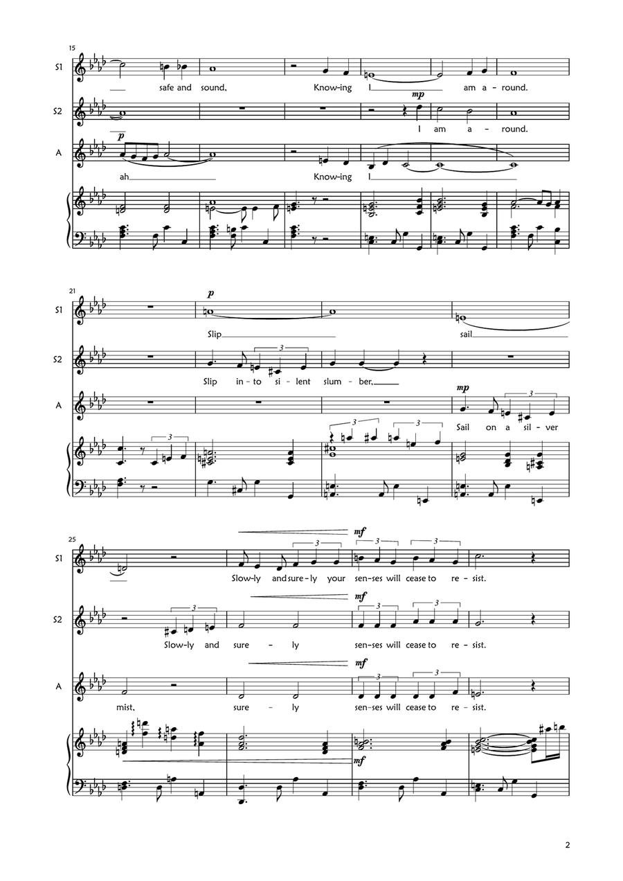 Trust In Me (The Python's Song) SSA scores gallery preview page 2