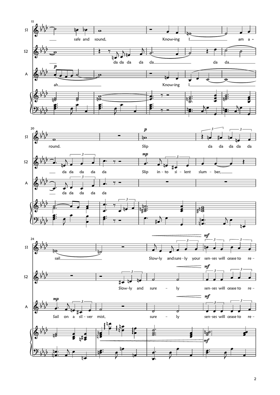 Trust In Me (The Python's Song) SSA scores gallery preview page 2