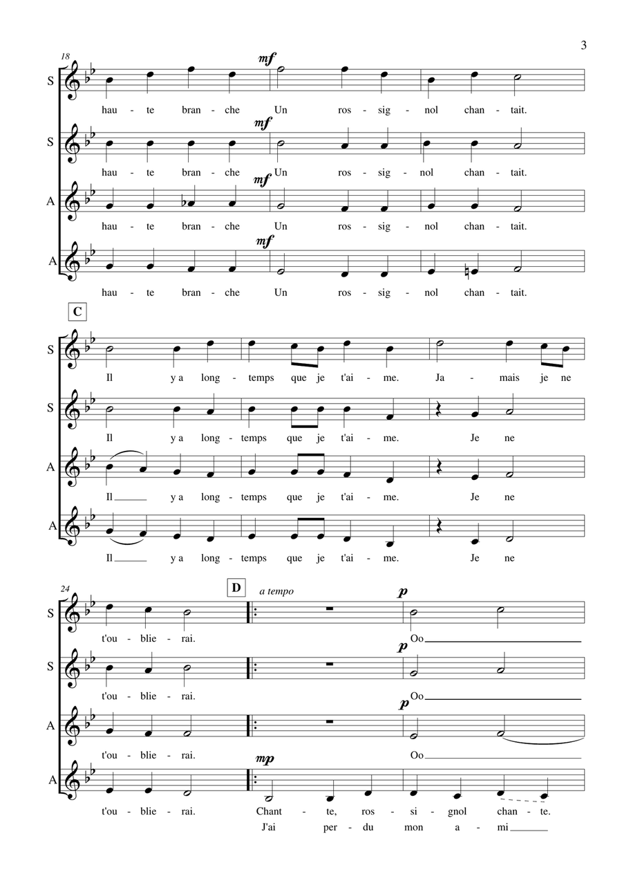 A La Claire Fontaine A La Claire Fontaine SSAA scores gallery preview page 4