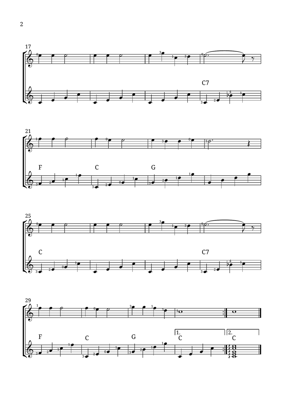 Jingle Bells Jingle Bells Acoustic Guitar scores gallery preview page 2
