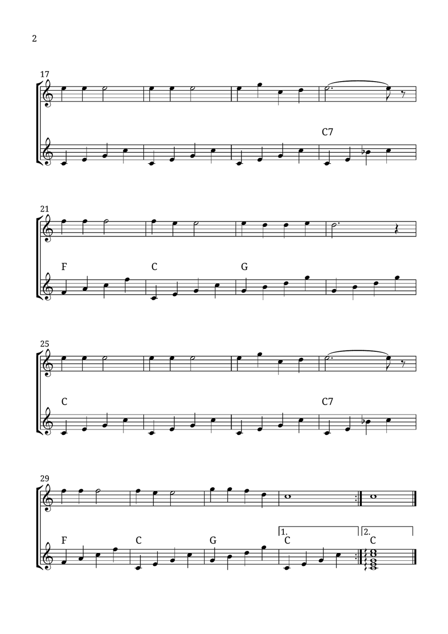 Jingle Bells Acoustic Guitar scores gallery preview page 2