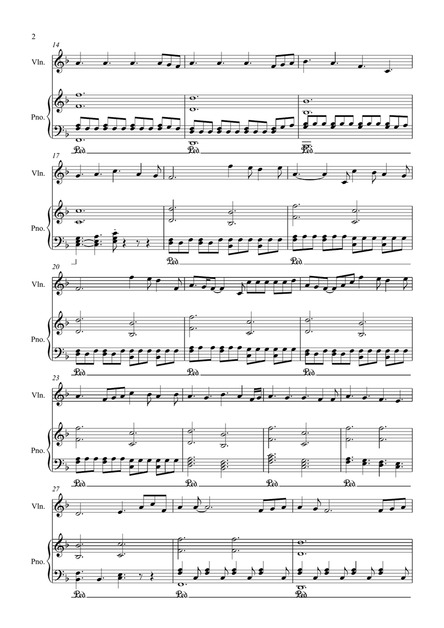 Perfect Perfect Violin Solo scores gallery preview page 2