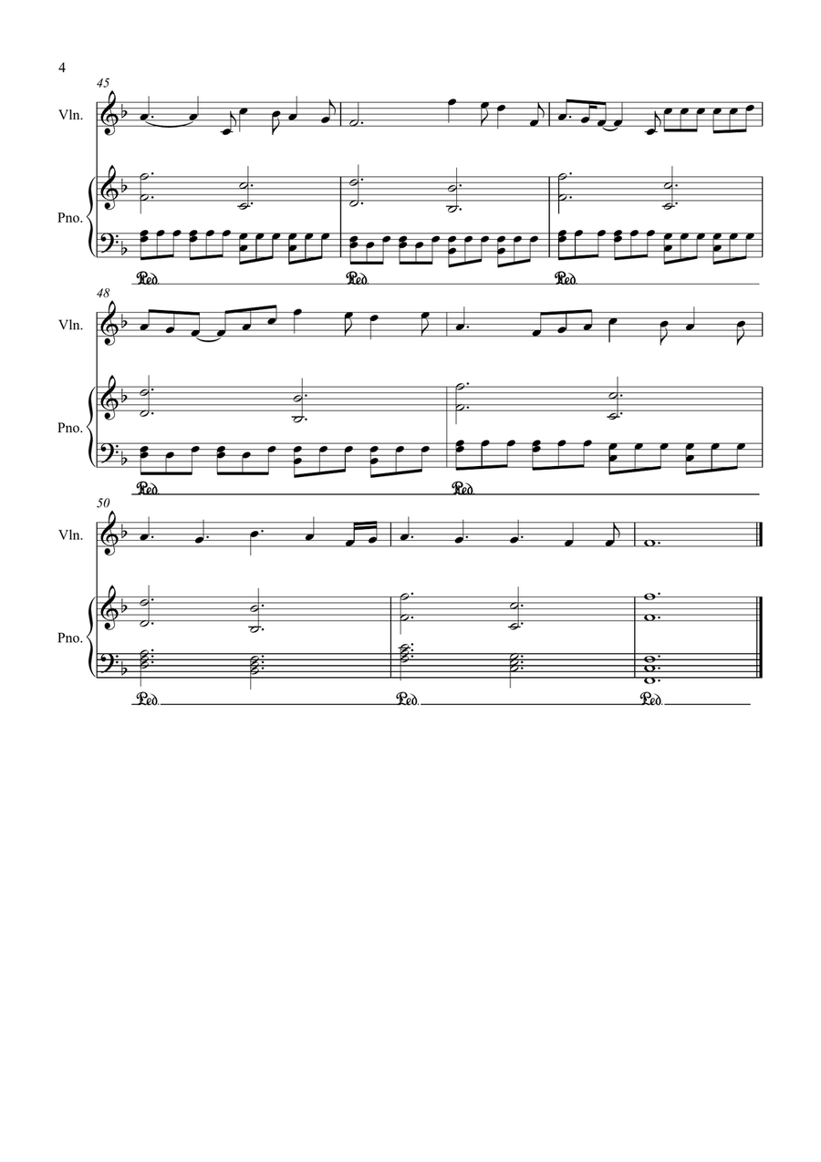 Perfect Perfect Violin Solo scores gallery preview page 4