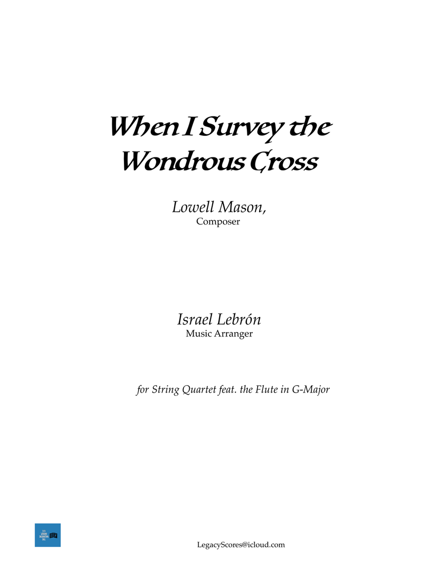 When I Survey the Wondrous Cross String Orchestra scores gallery preview page 1