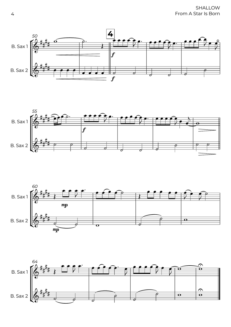 Shallow Shallow Woodwind Duet scores gallery preview page 4