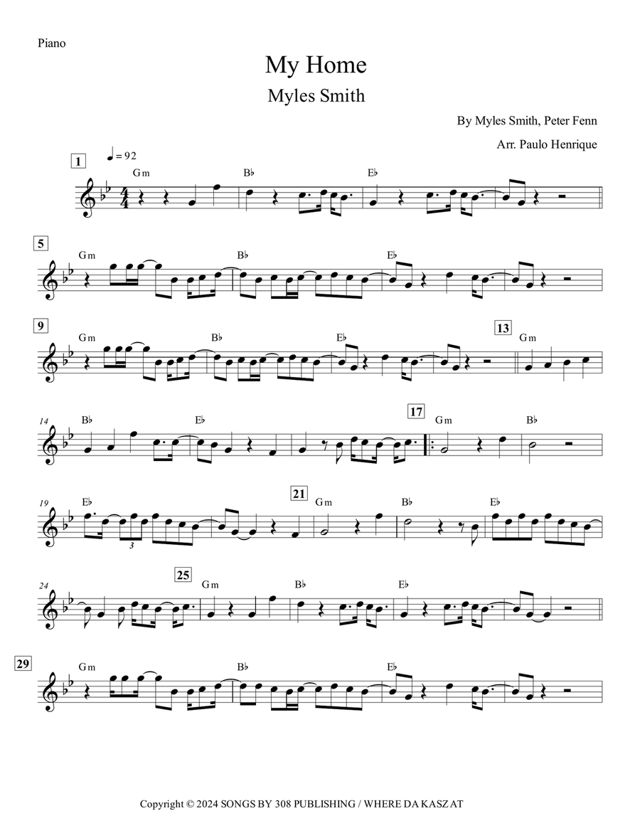 My Home My Home Chamber Music scores gallery preview page 2