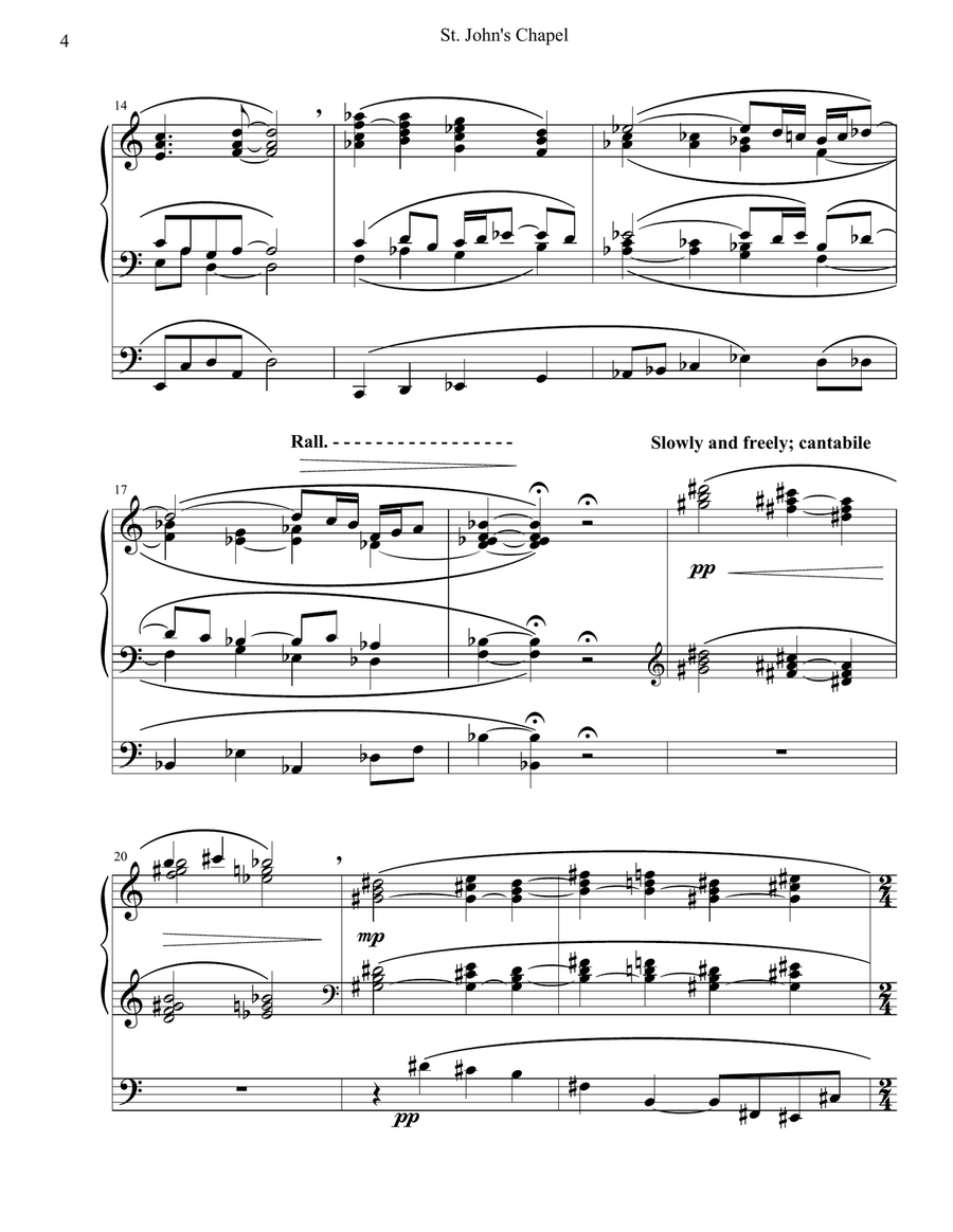 St. John's Chapel (Suite for Organ) Organ Solo scores gallery preview page 4