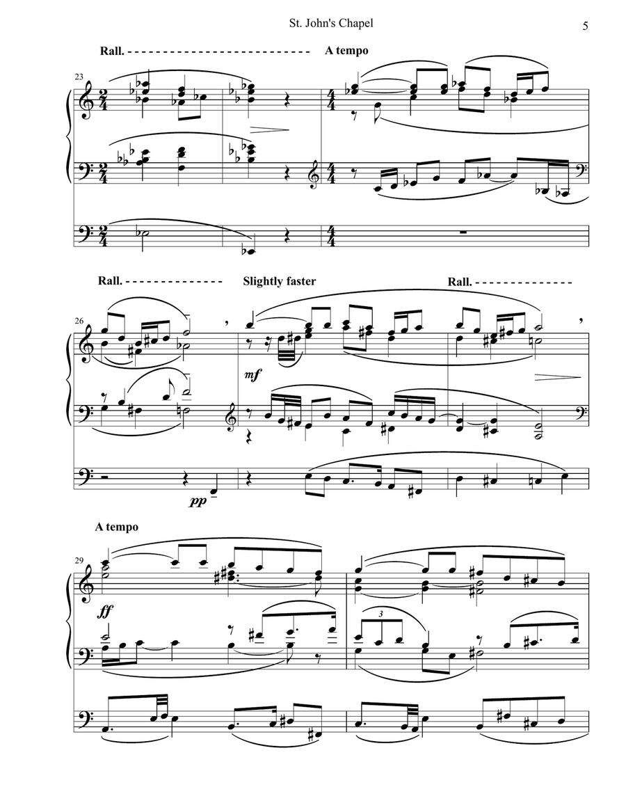 St. John's Chapel (Suite for Organ) Organ Solo scores gallery preview page 5