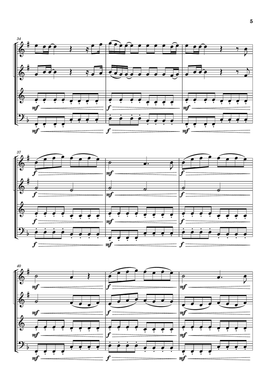 Cheap Thrills (Feat. Sean Paul) Brass Ensemble scores gallery preview page 5