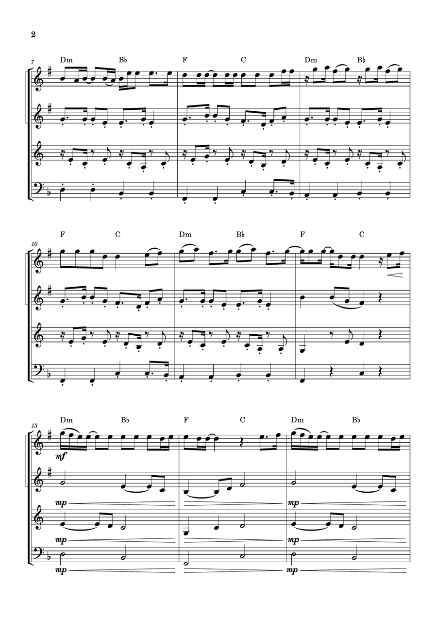 Cheap Thrills (Feat. Sean Paul) Brass Ensemble scores gallery preview page 2