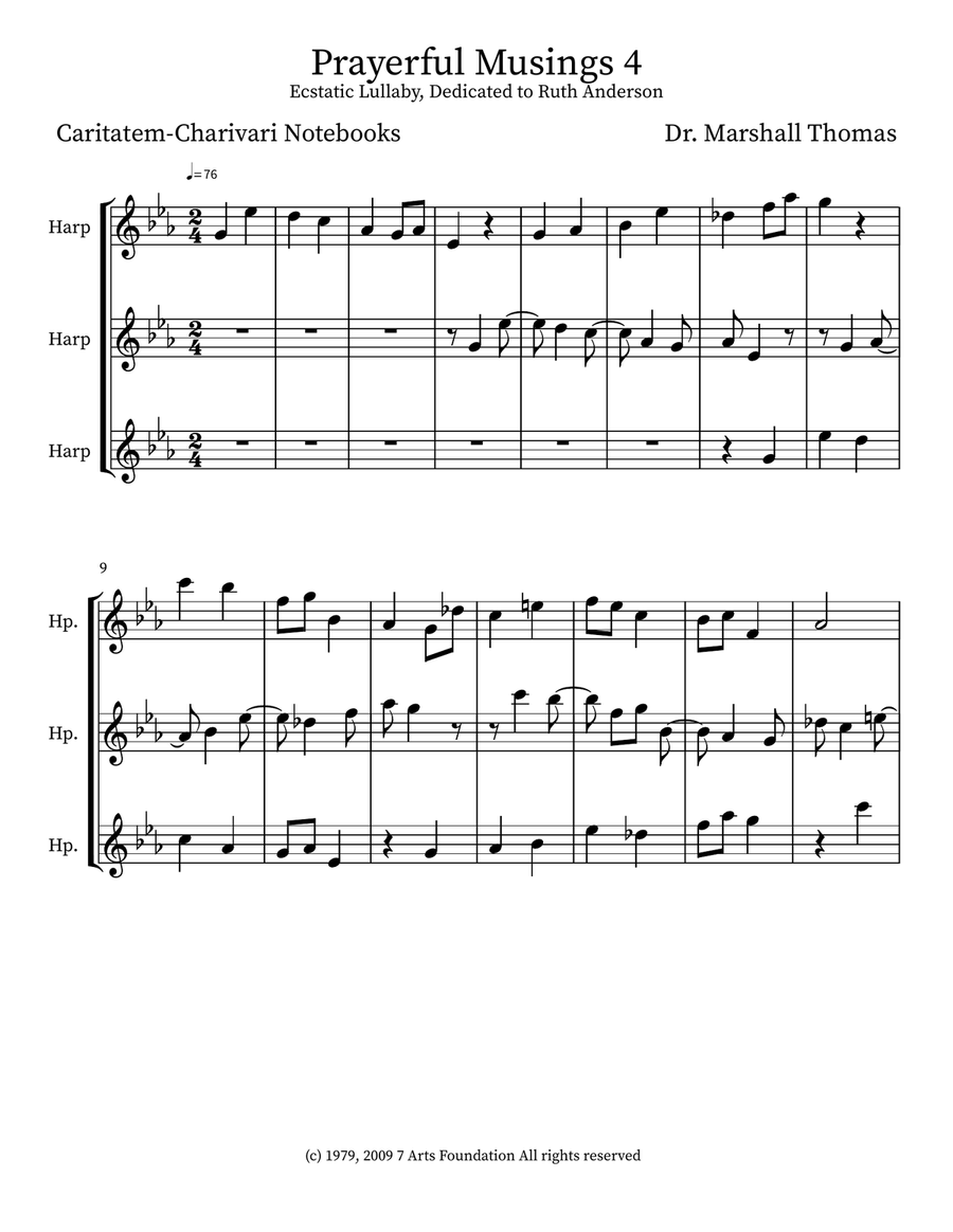 Prayerful Musings 4 Prayerful Musings 4 Small Ensemble scores gallery preview page 1