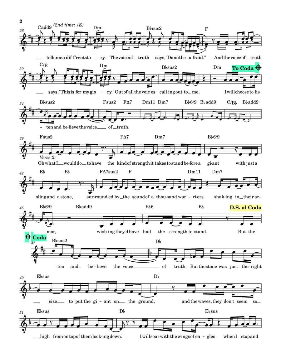Voice Of Truth Voice Of Truth Guitar scores gallery preview page 2