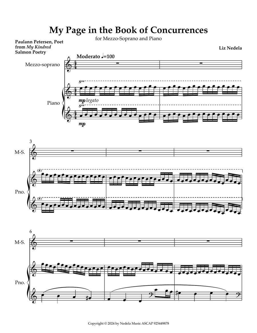 My Page in the Bookk of Concurrences Chamber Music scores gallery preview page 5