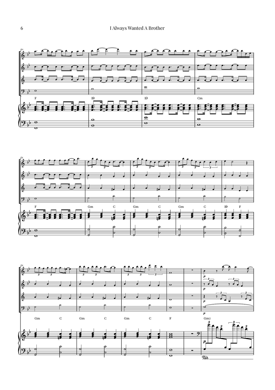 I Always Wanted A Brother Woodwind Quartet scores gallery preview page 6